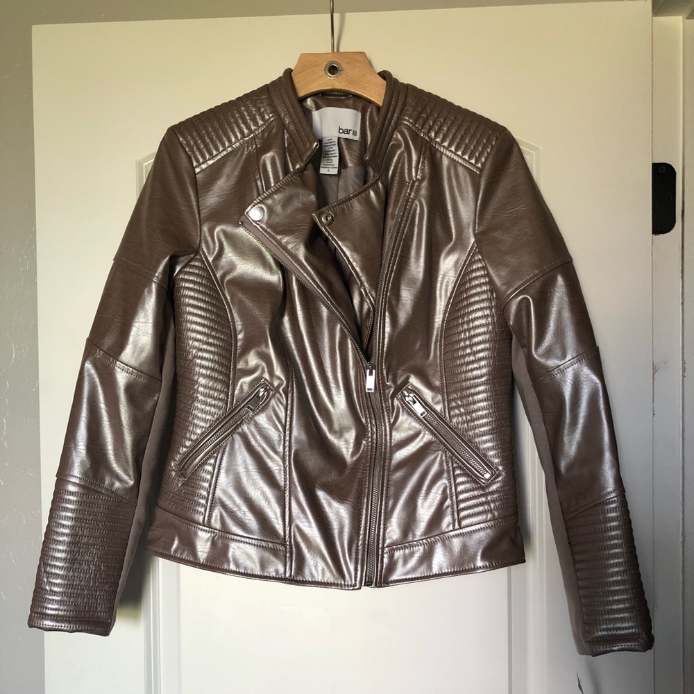 Faux leather jacket